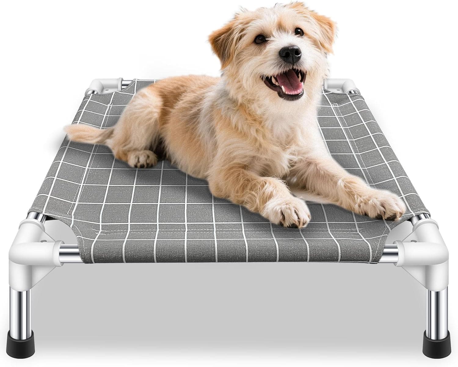 Elevated Pet Bed Dog Cot, Raised Bed for Small Dogs & Pets, Indoor and Outdoor Use
